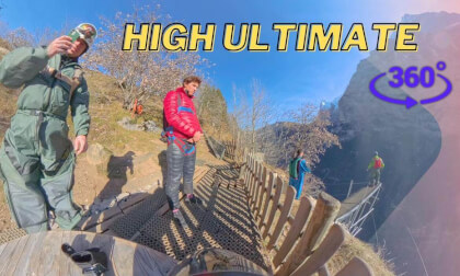 Base jump experience. In Switzerland. Join for the VR show.