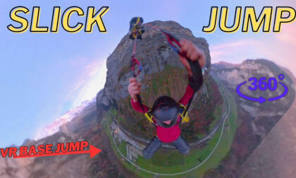Unbelievable immersive sunset 360 VR jump