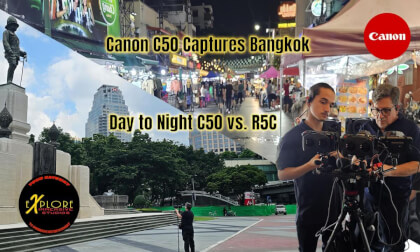 Canon Captures Bangkok  C50 and R5C Day to Night  Comparison
