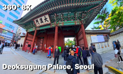 50 MIN UNCUT Walk: Deoksugung Palace to Gwanghwamun (Seoul, KOREA) | Relaxing ASMR