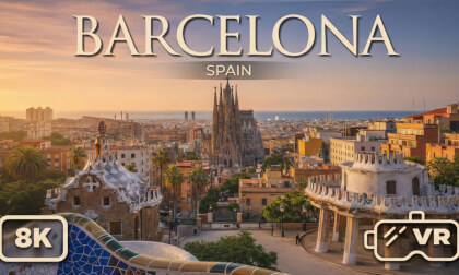 Guided Tour of Barcelona in 8K VR 180 – Walking Las Ramblas, Gaudí’s Masterpieces & La Sagrada Familia