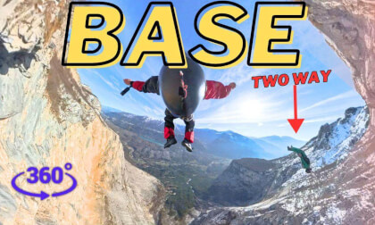 BASE Jumping Brento Wall | 360° Virtual Reality Flight