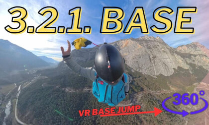 Most Famous Cliff | Brento 360° POV Skydiving/base jump