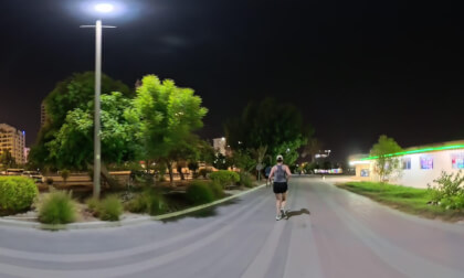 Juffair Bahrain Sunday Evening 3 mi Run with Lawrence and Chava 7 September 2025