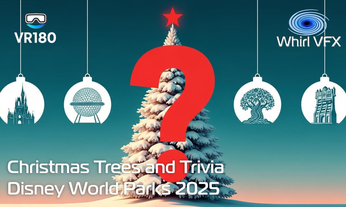 Trees and Trivia | Christmas at the Disney World Parks | VR180 8K 3D