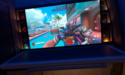 Playing Overwatch In a VR Room