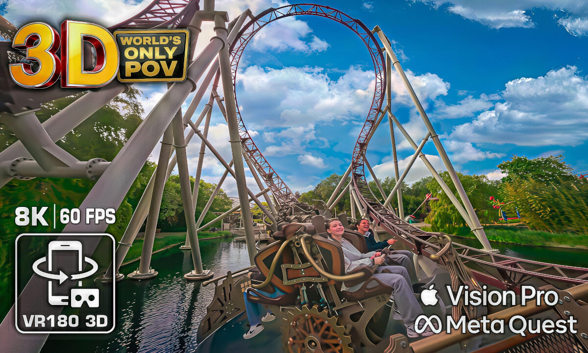 The Ride to Happiness 3D - Tomorrowland spatial Roller Coaster - EXTREME Spinning POV 8K VR - Meta Quest - Apple Vision Pro - Kandao Qoocam 3 Ultra modded VR180 3D