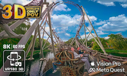 The Ride to Happiness 3D - Tomorrowland spatial Roller Coaster - EXTREME Spinning POV 8K VR - Meta Quest - Apple Vision Pro - Kandao Qoocam 3 Ultra modded VR180 3D