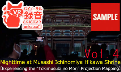 【SAMPLE】✨ Musashi Ichinomiya Hikawa Shrine Night Walk—Tokimusubi no Mori Projection VR Chapter Four‼