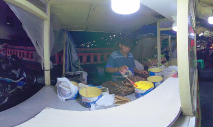 8K VR 180 Indonesia Semarang street food pancake