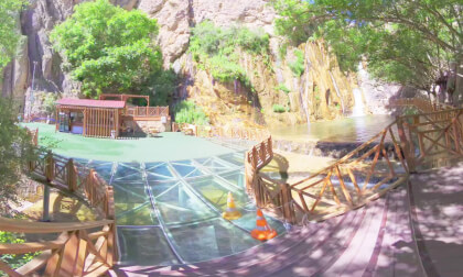 8K VR 180 Turkey Günpinar Waterfall