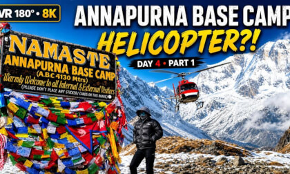 Standing At 13,550 Feet Annapurna Base Camp (Himalaya, Nepal) | VR180 8K Trek Day 4 Part 1