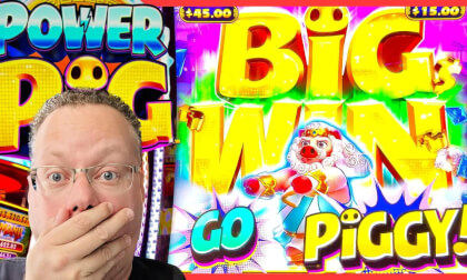 POWER PIG SLOT MACHINE LIVE IN LAS VEGAS