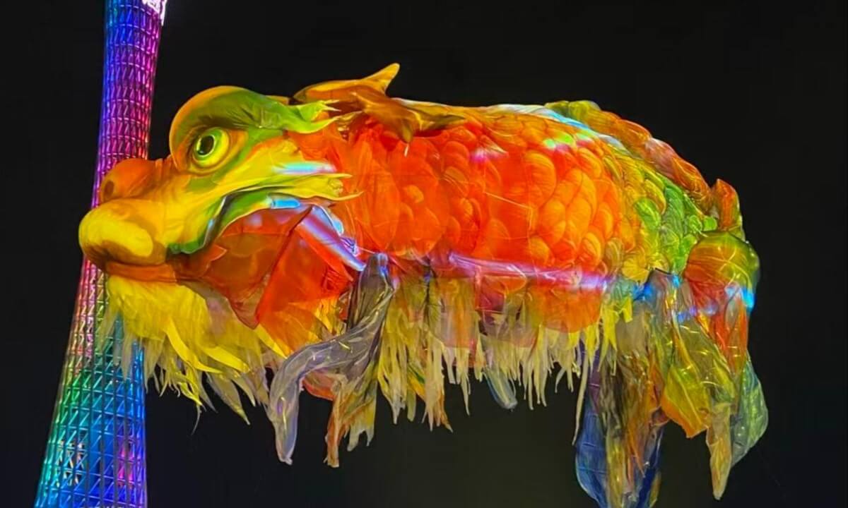 Aoyo Fish at Guangzhou Light Festival鳌鱼在广州灯光节返场