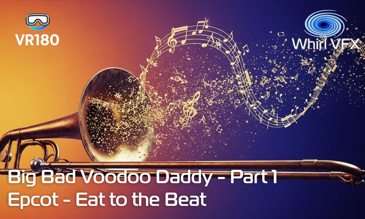 VR180 8K 3D | Big Bad Voodoo Daddy Part 1 | Front Row | Epcot - Eat to the Beat Concert Experience