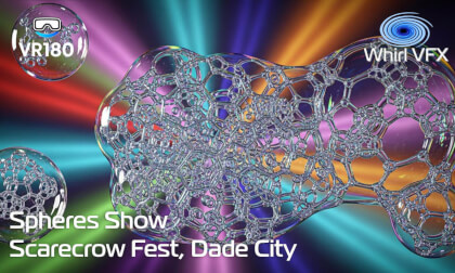VR180 8K 3D | Spheres Bubble Show at Scarecrow Festival 2025 | Pioneer Florida Museum, Dade City