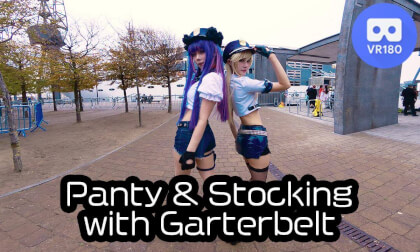 Panty & Stocking with Garterbelt Cosplay at MCM London 2025 Oct