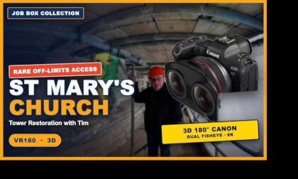 St Mary's Church Warwick VR180: Step Inside the Tower Restoration Scaffolding with Tim