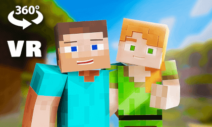 360° VR - Alex and Steve Life (Minecraft Animation) 360° VR - Alex and Steve Life (Minecraft Animation)