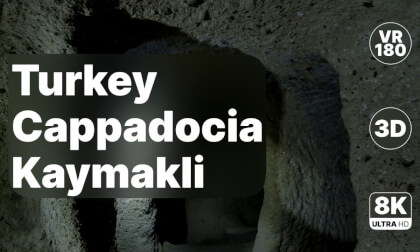 Turkey Cappadocia - Kaymakli Underground City Tour 8K 180 3D