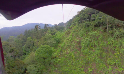 8K VR 180 Malaysia Kuala Lumpur Genting Highland Cable Car Ride