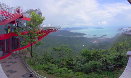 8K VR 180 Malaysia Langkawi Cable Car and amazing view on top of an hill :)