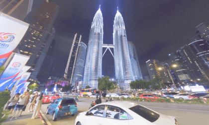 8K VR 180 Malaysia Kuala Lumpur KLCC at night