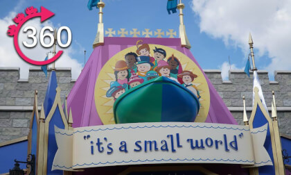 360º Ride on It's a Small World at the Magic Kingdom