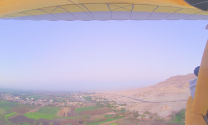 8K VR 180 Egypt Luxor balloon ride at sunrise