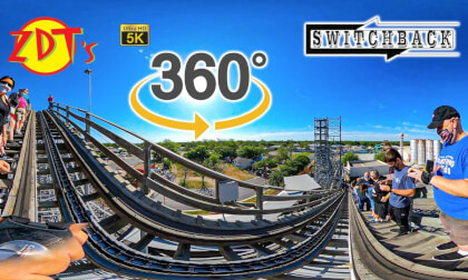 VR 360 5K Switchback Lift Hill Group Photo Thrill Seekers United After Party at ZDT's 2021 04 11