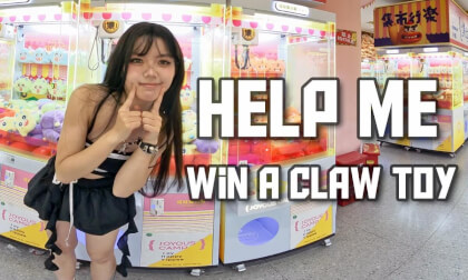 Come help me catch a claw machine toy!