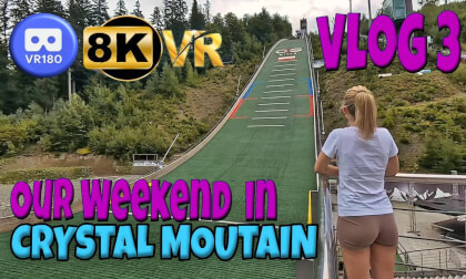 VR180 3D 8K | VLOG 3 | Our Weekend Continues at Crystal Mountain in Wisła 🇵🇱