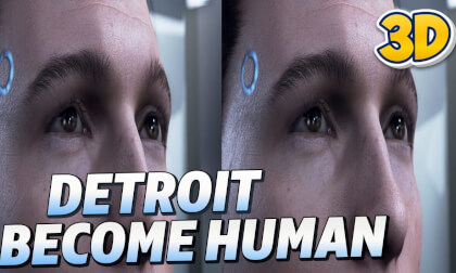 Detroit: Become Human – Cinematic 3D SBS Video 🎬 (Full Scene Immersion)