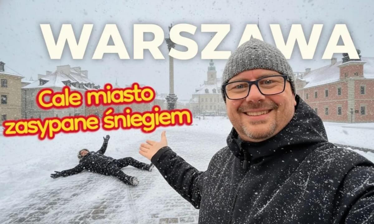 Atak Zimy 2025: Zobacz, jak zasypało Warszawę! Park Szymańskiego & Sowińskiego Vlog 4K