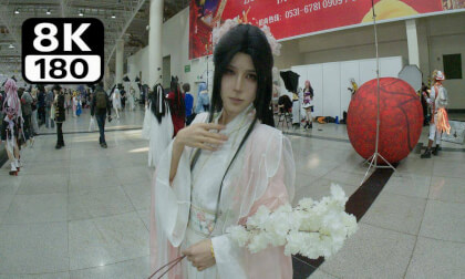 Immersive View of the Girls at the Anime Convention