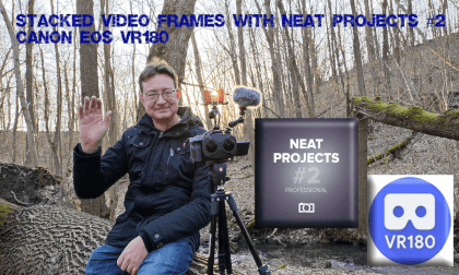 Stacked video frames Canon EOS VR180 VR Video Stacked video frames Canon EOS VR180 VR
