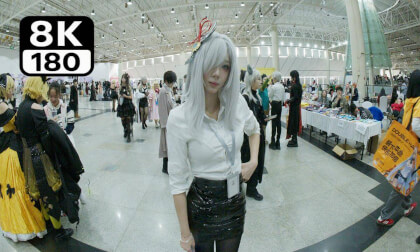 Immersive View of Anime Con Girls