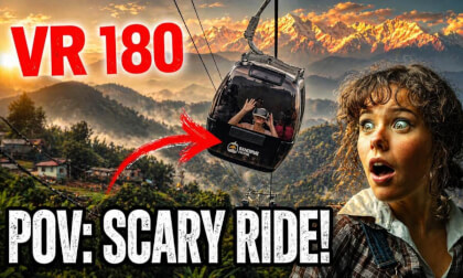 3D VR POV: SCARIEST Cable Car of My Life – Bandipur Cliff Uphill! Seat with me in VR180 8k 3D