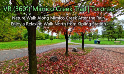 Mimico Creek from Kipling Station North to Eglinton