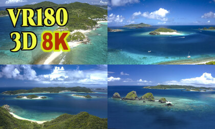 Hyperstereoscopic Aerial video in Kerama-islands ,OKINAWA,Japan VR Video Hyperstereoscopic Aerial video in Kerama-islands ,OKINAWA,Japan VR