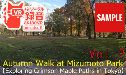 【SAMPLE】🍂[Autumn Walk at Mizumoto Park—Exploring Crimson Maple Paths in Tokyo(8K VR180)]Chapter Two‼