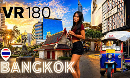 POV VR 180 3D: 1DAY in Bangkok | Spend time with me | BTS | Walking around in VR180 8k