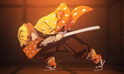Demon Slayer - Zenitsu Thunder Breathing First Form Thunderclap and Flash