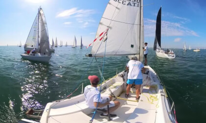 False start at the Chioggiavela regatta 2025