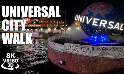Universal CityWalk Orlando Florida VR180 8K 3D | Night Walk Tour Universal Studios VR视频 8K 3D動画 VR旅行