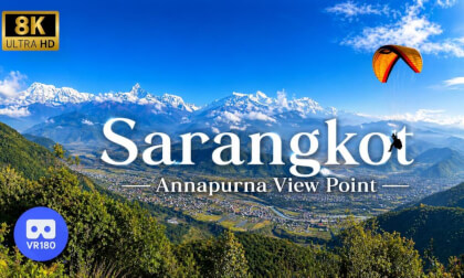 Breakfast in Front of the HIMALAYAS – Sarangkot Sunset and Viewpoint | VR180 8K