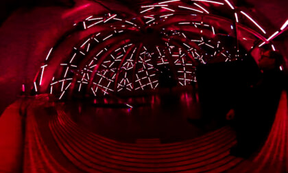Inside Atomium monument Bruxelles Belgium - immersive experience HD360