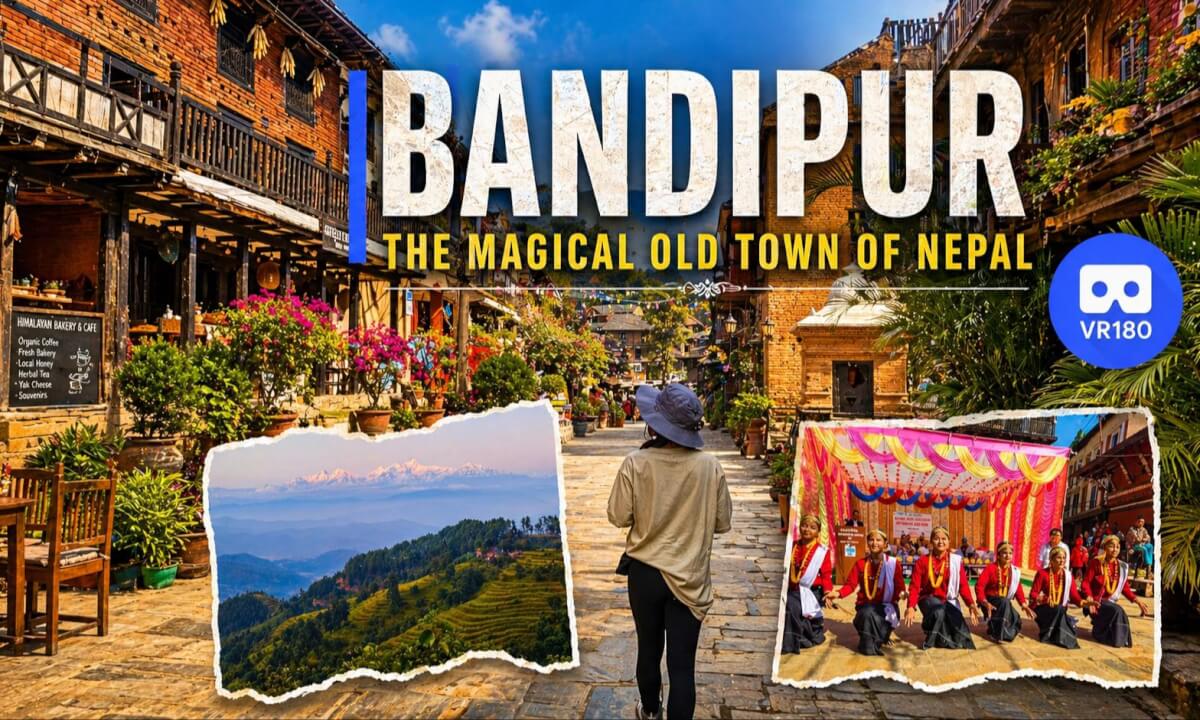 Time Travel in Nepal: Bandipur Folk Dance Energy + Himalayan Panorama in VR180 3D