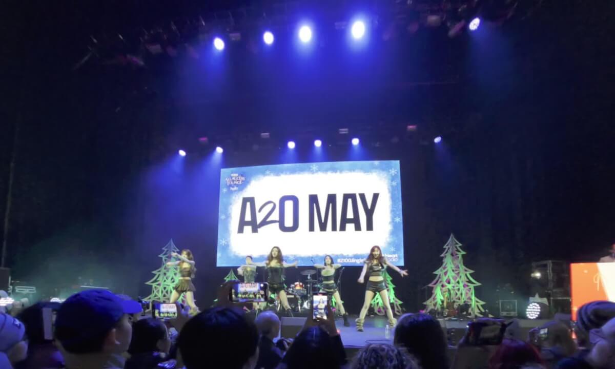 KPOP artist A20MAY takes the stage at Jingle Ball - annual event All Access Lounge