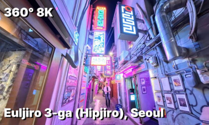 Seoul Hipjiro (Euljiro 3-ga) 360° VR Hidden Retro Alleys Walk (ASMR No Talk) 🇰🇷